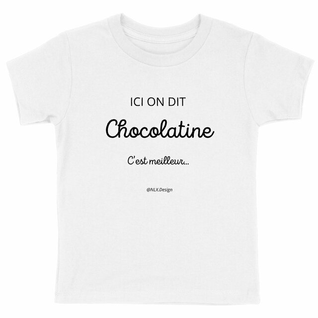 Image back T-shirt Enfant - Premium Plus / Chocolatine