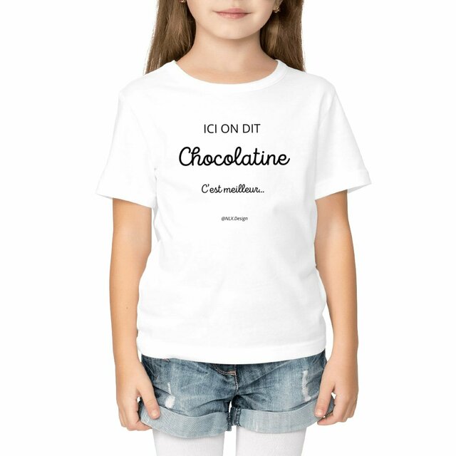 Image front T-shirt Enfant - Premium Plus / Chocolatine