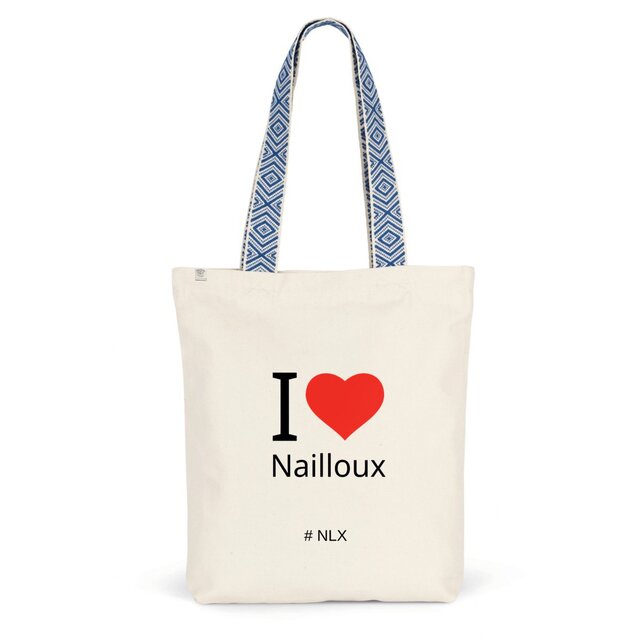 Image back Totebag ethnique - Premium Plus / I love Nailloux