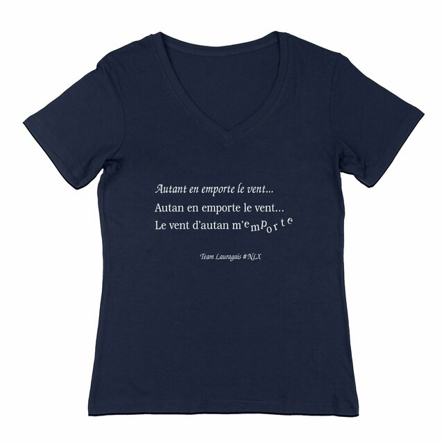 Image back T-shirt Femme Col V - Change / Autant en emporte le vent