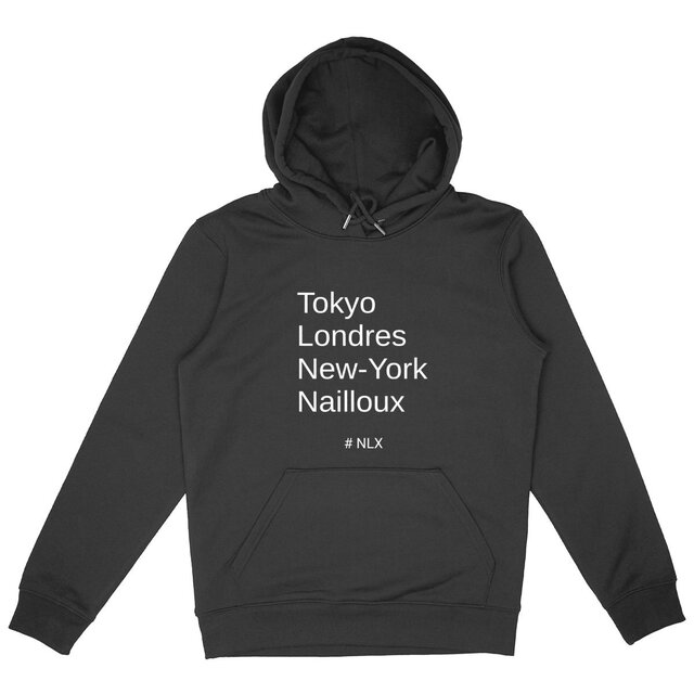 Image back Capitales / Sweat à capuche Mixte - Premium Plus