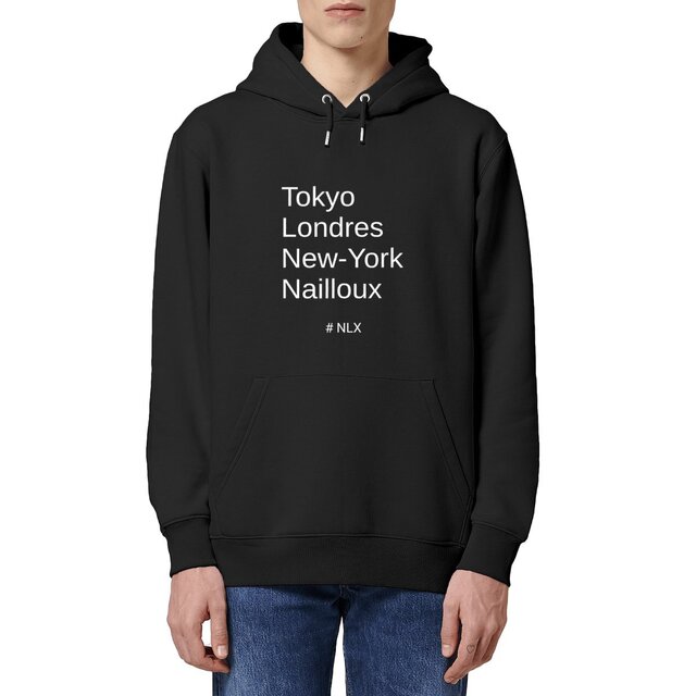 Image front Capitales / Sweat à capuche Mixte - Premium Plus