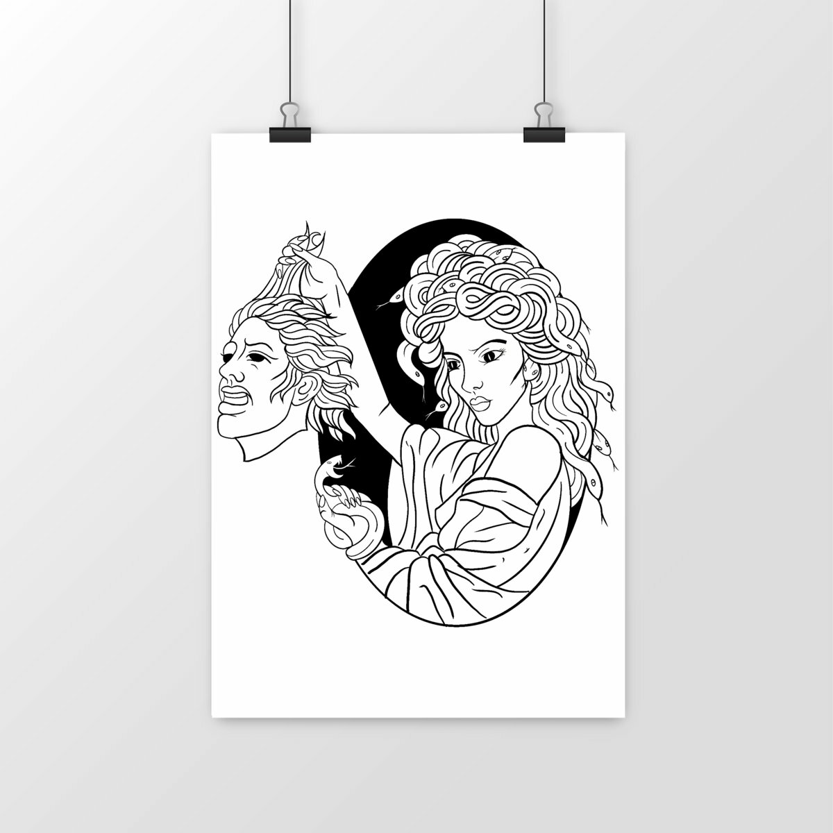 Medusa and Perseua - Poster