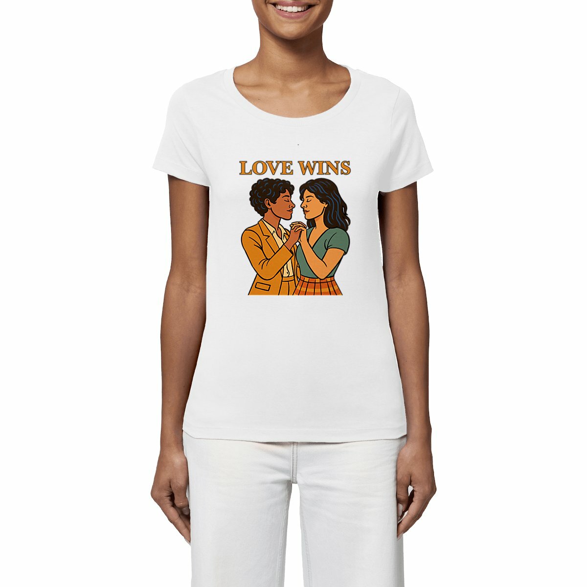 Love Wins - Lesbian Women's Lightweight T- Shirt
