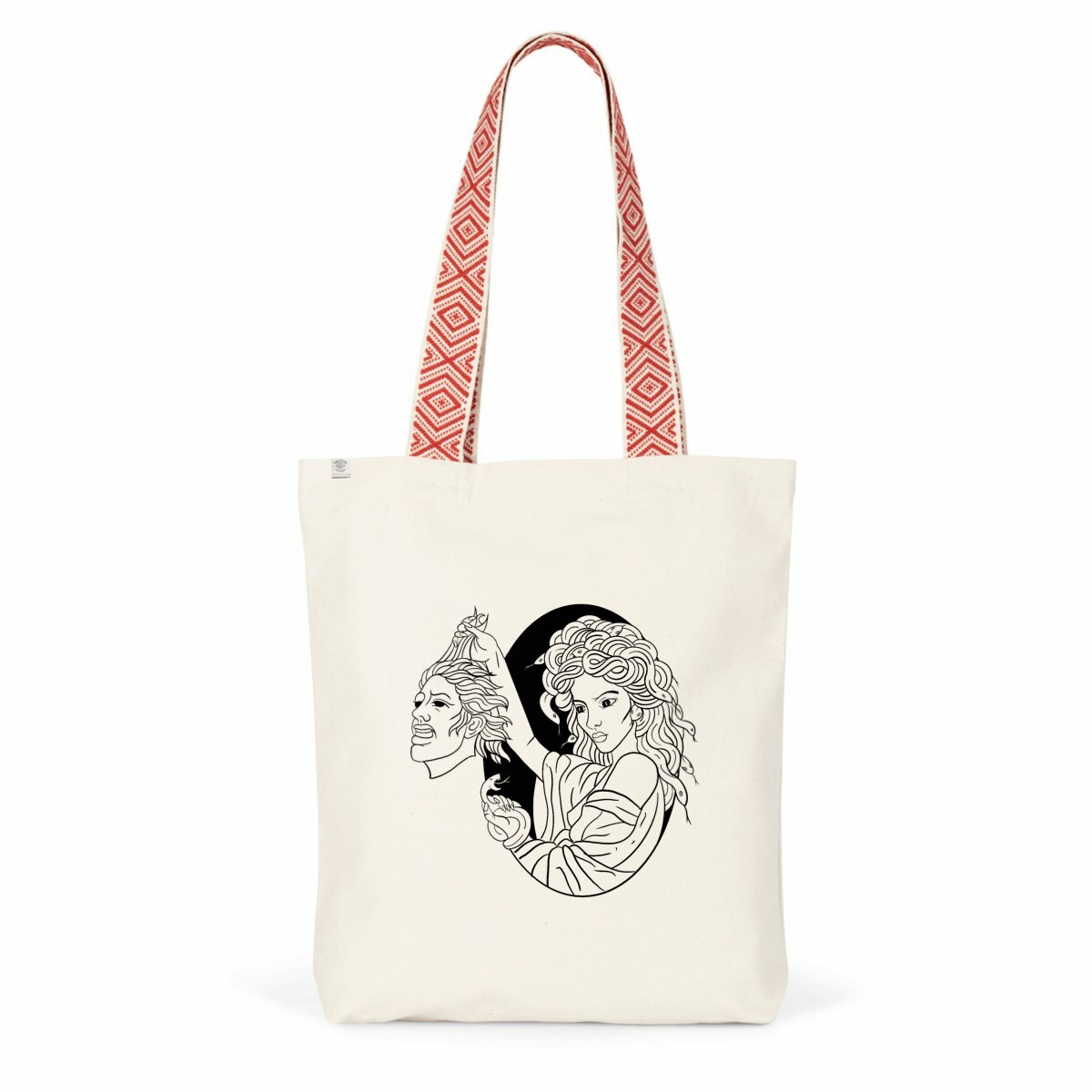 Medusa and Perseus - Ethnic Totebag - Image