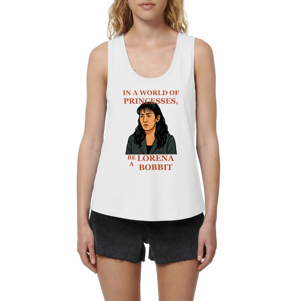 Lorena Bobbit - Loose fitting women's tank top