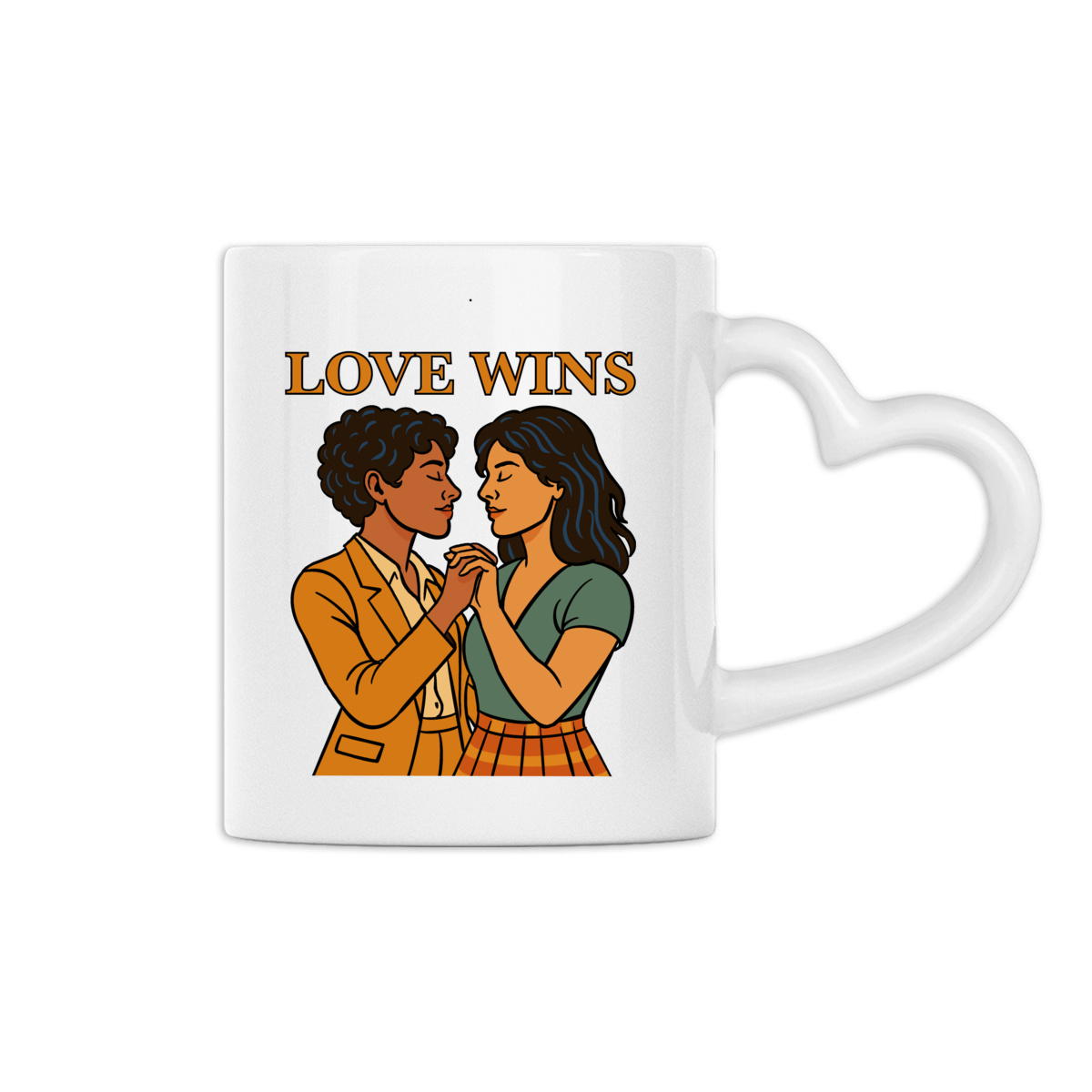 Love Wins Lesbian Mug - Image