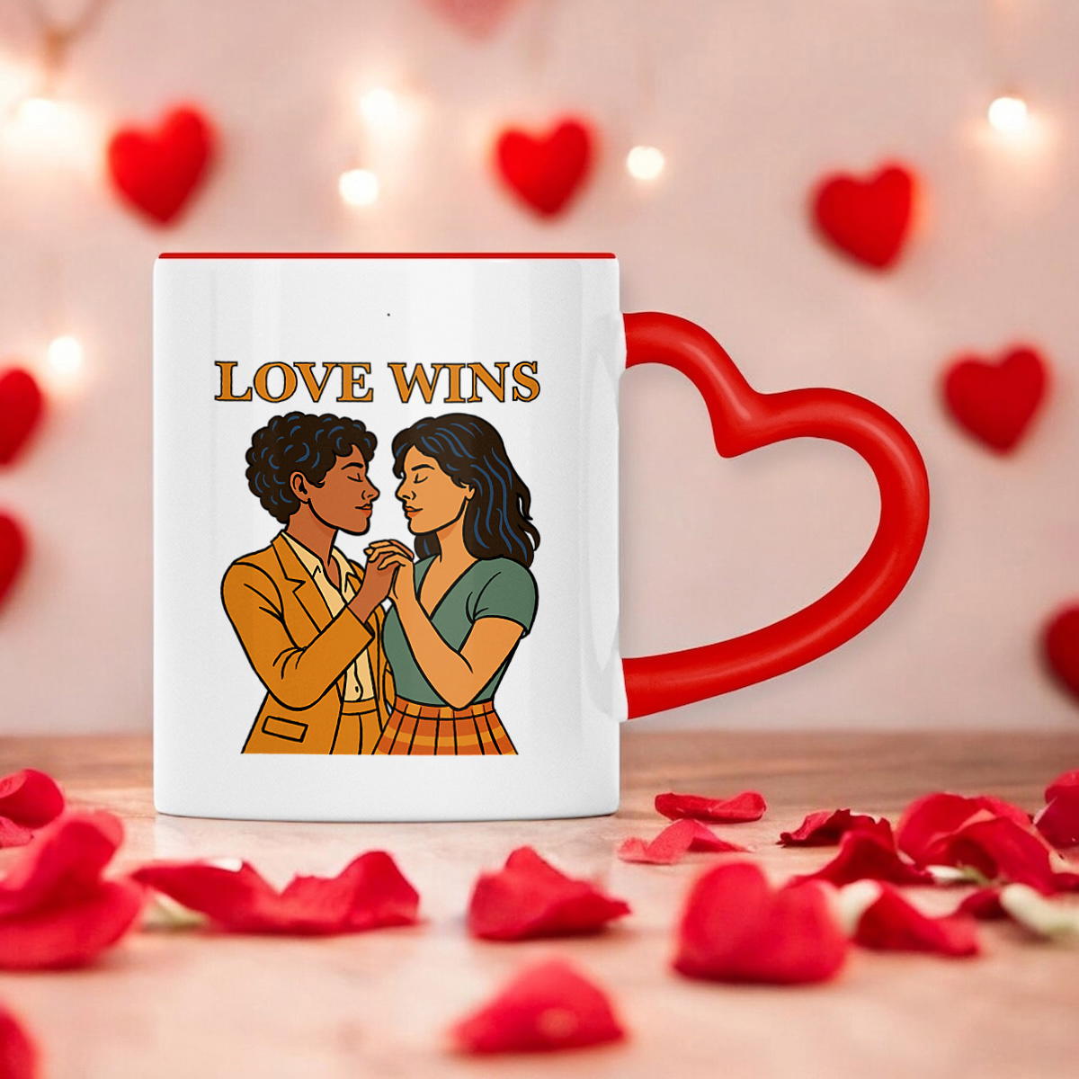 Love Wins Lesbian Mug