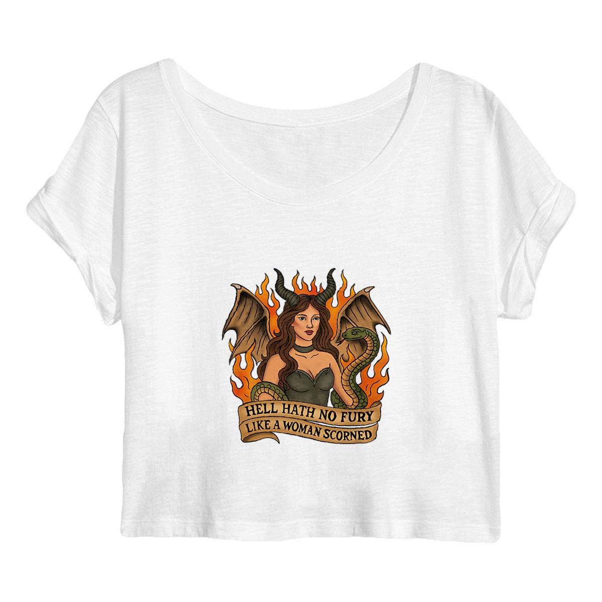 Hell Hath No Fury - Lilith Women's Crop Top