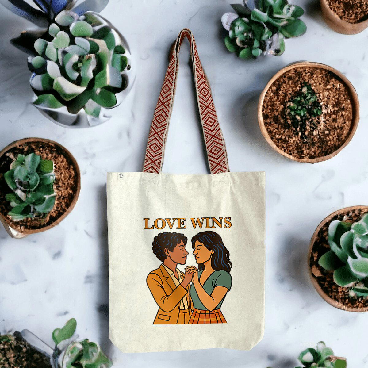 Love Wins - Ethnic Totebag