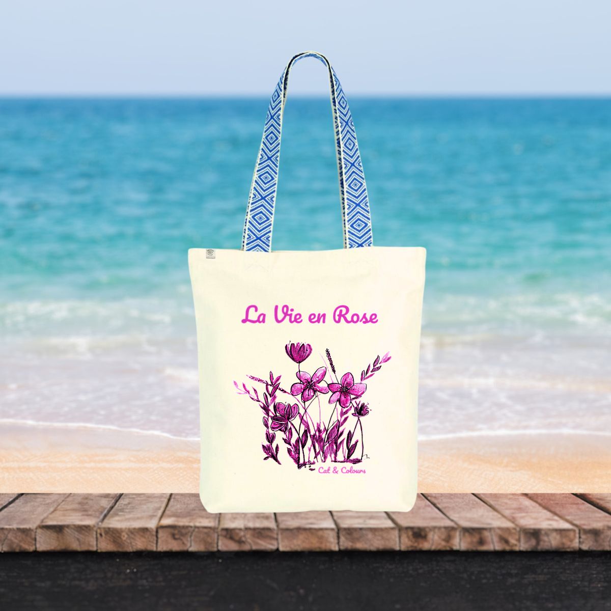 Image front La Vie en Rose cabas ethnique