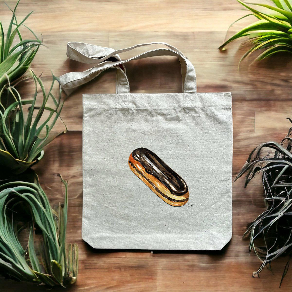 Image front L'éclair au chocolat tote bag épais