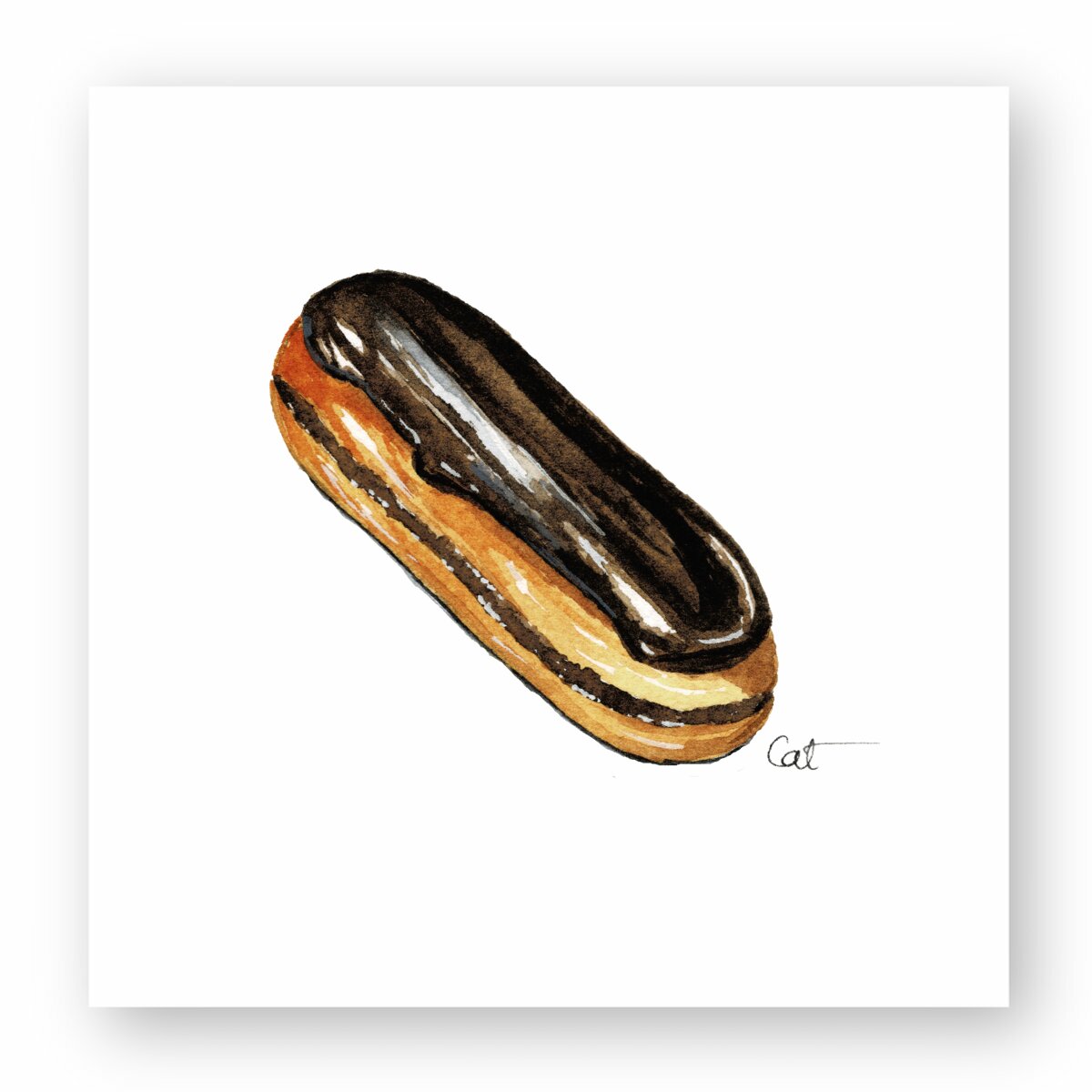 Image front L'éclair au chocolat sticker