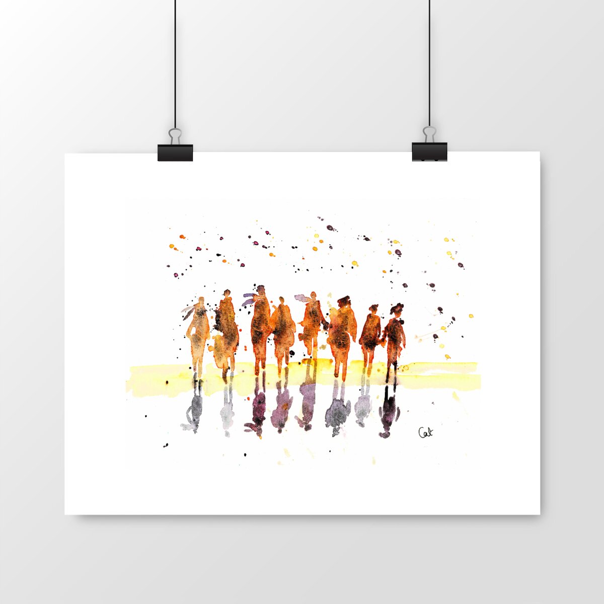 Image front Poster Aquarelle Balade D'automne