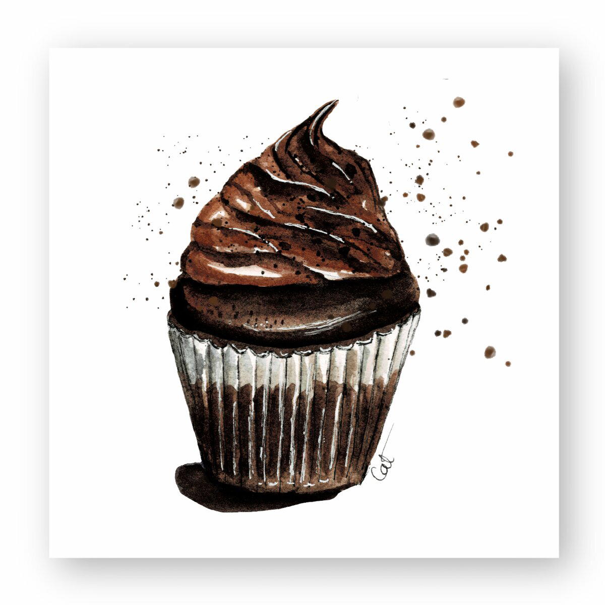 Image front Le Cupcake Double Chocolat