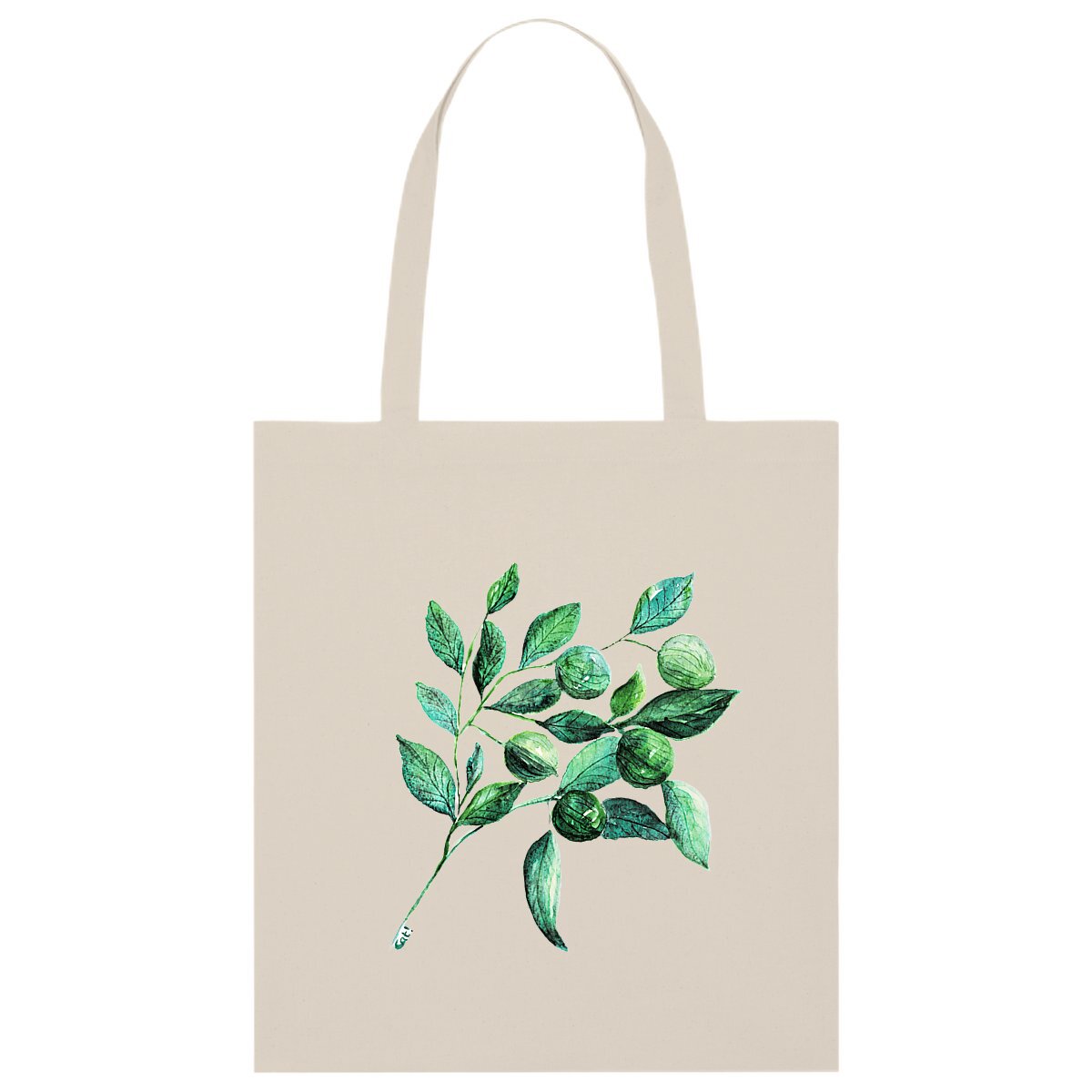 Image back Cabas citrons verts coton bio