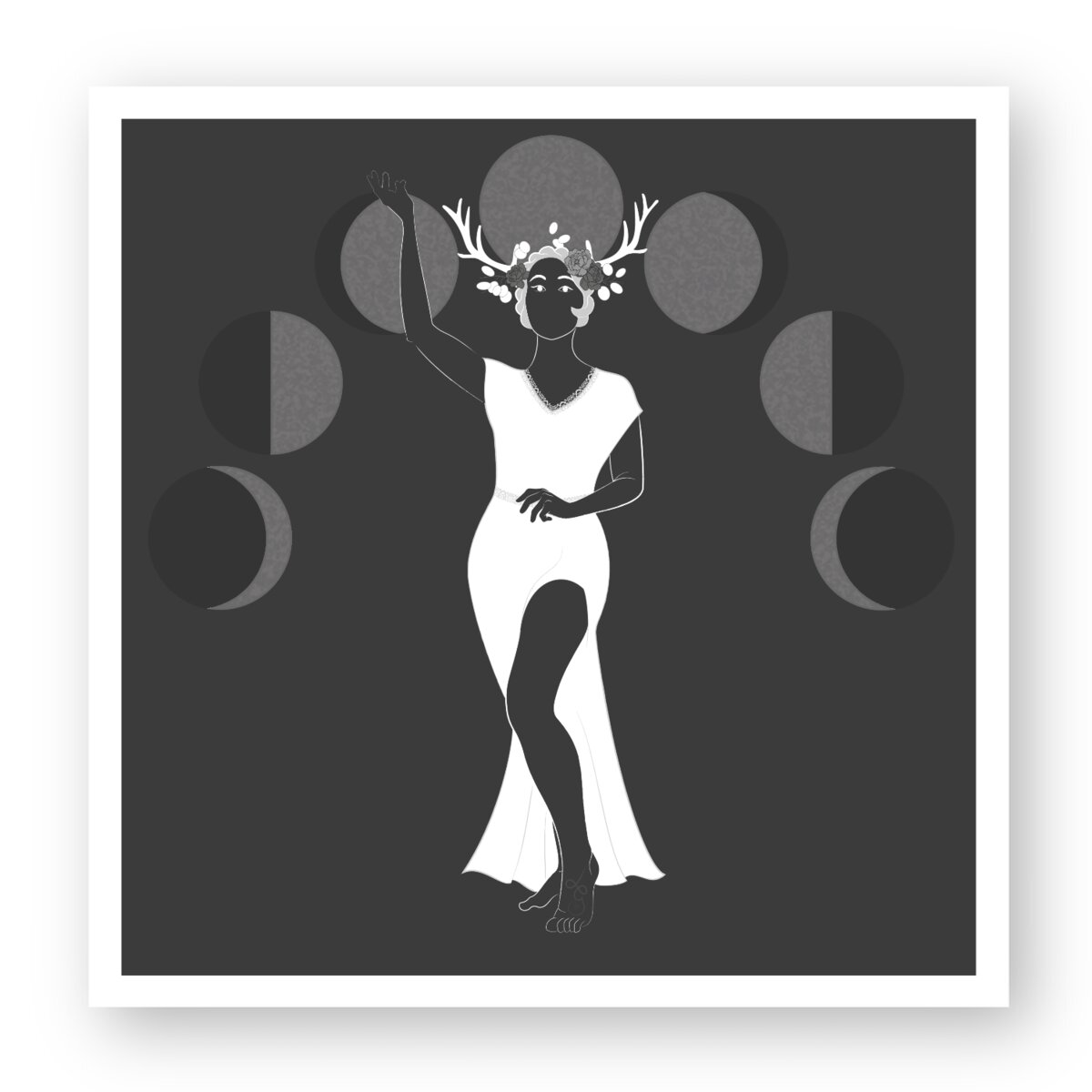 Hunter's Moon - The Priestess sticker