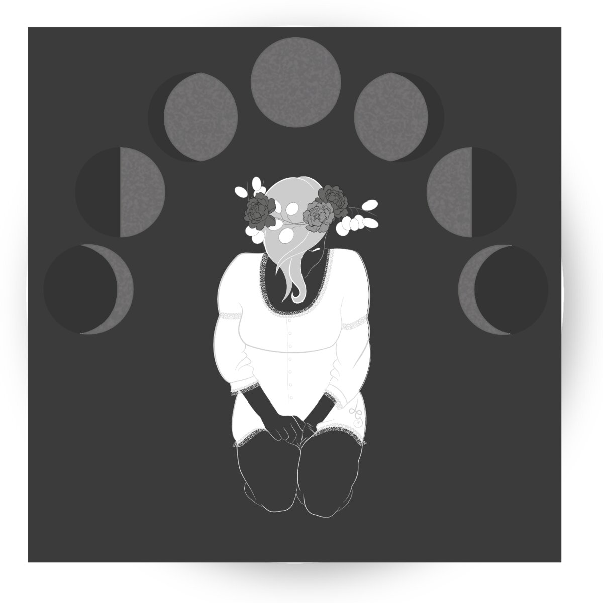 Image front Hunter's Moon - The Penitent sticker rond