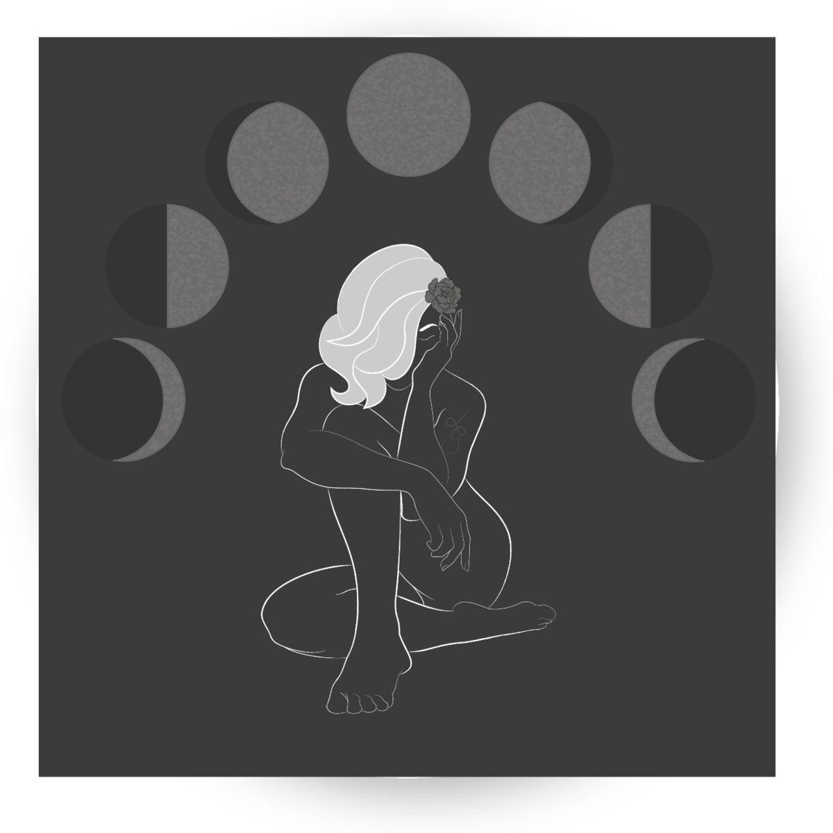 Image front Hunter's Moon - The Novice sticker rond