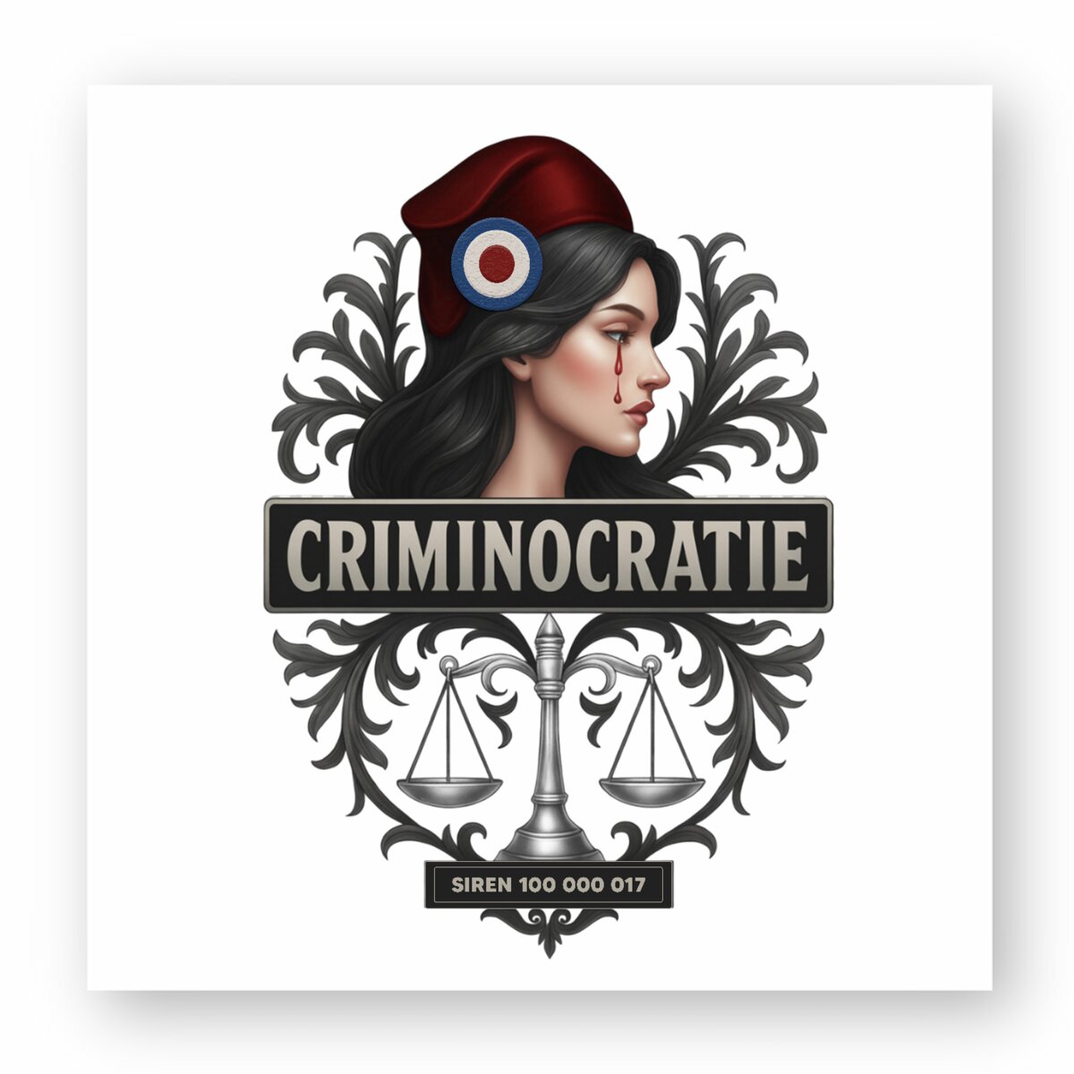 Autocollant - CRIMINOCRATIE